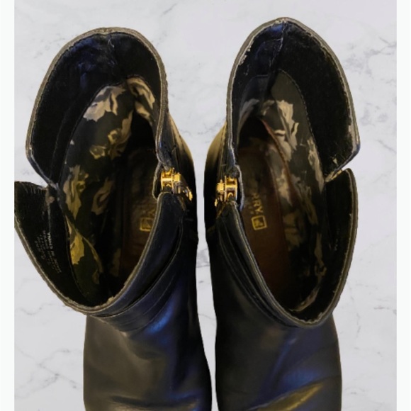 Sperry Black Leather Ankle Boots women's size 8.5 🍂 - Picture 3 of 8